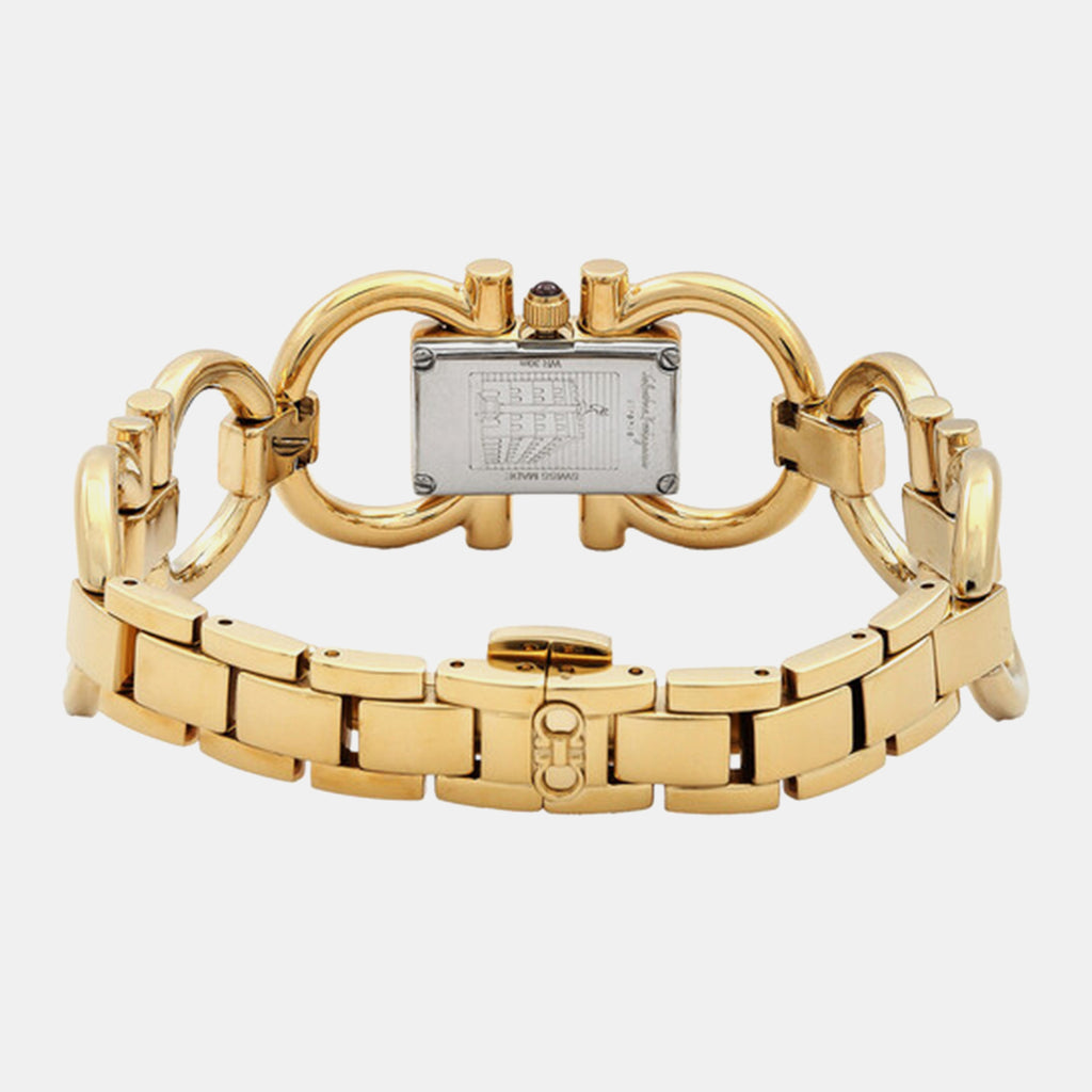 Kh-Double Gancini Mini Women Quartz Champagne Dial Analog Stainless Steel Watch SFKH00123