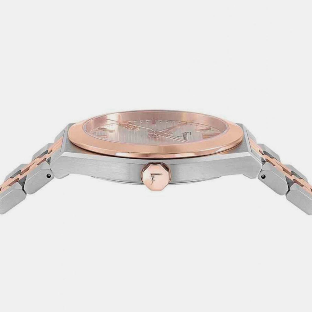 Ki-Vega New 40Mm Men Quartz Silver Dial Analog Stainless Steel Watch SFKI00323