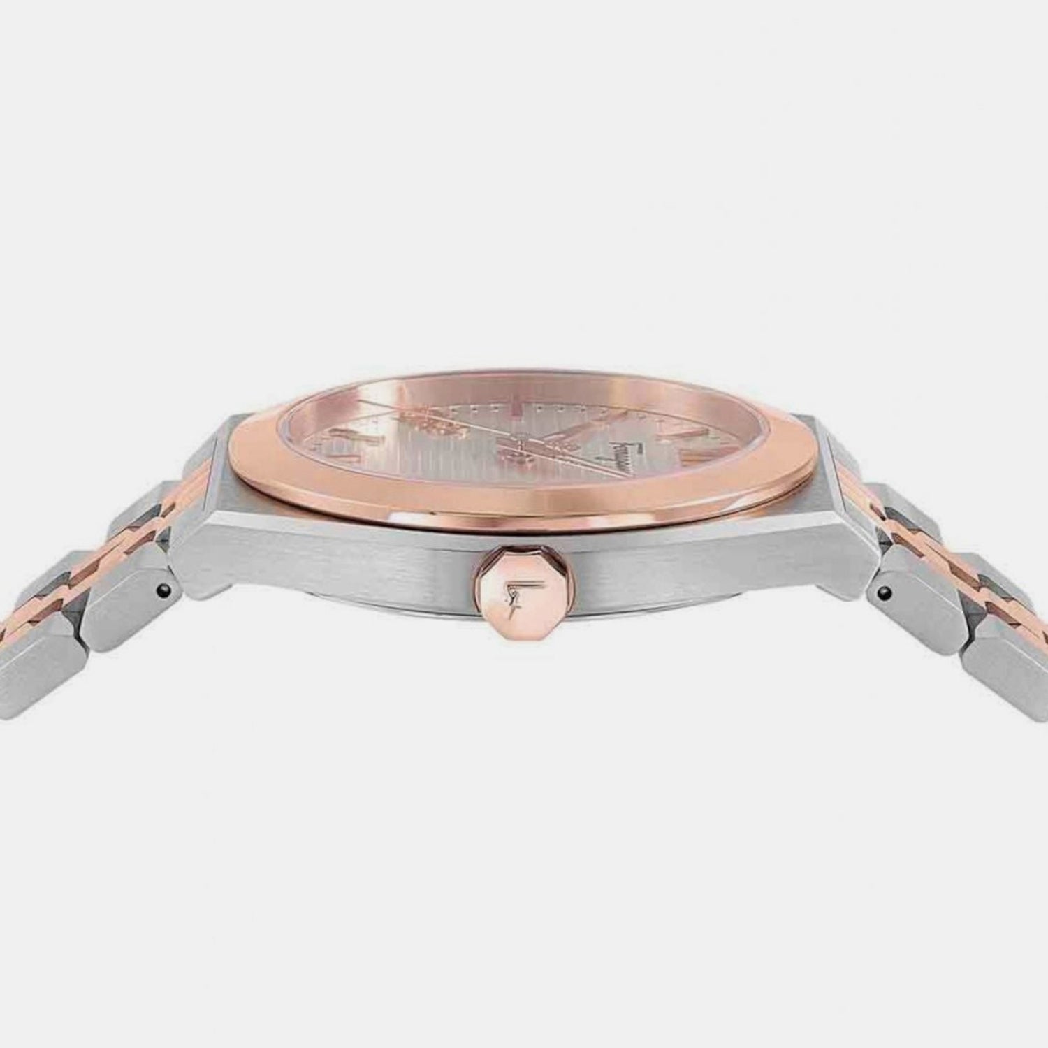 Ki-Vega New 40Mm Men Quartz Silver Dial Analog Stainless Steel Watch SFKI00323