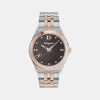 Ki-Vega New 40Mm Men Quartz Brown Dial Analog Stainless Steel Watch SFKI00423