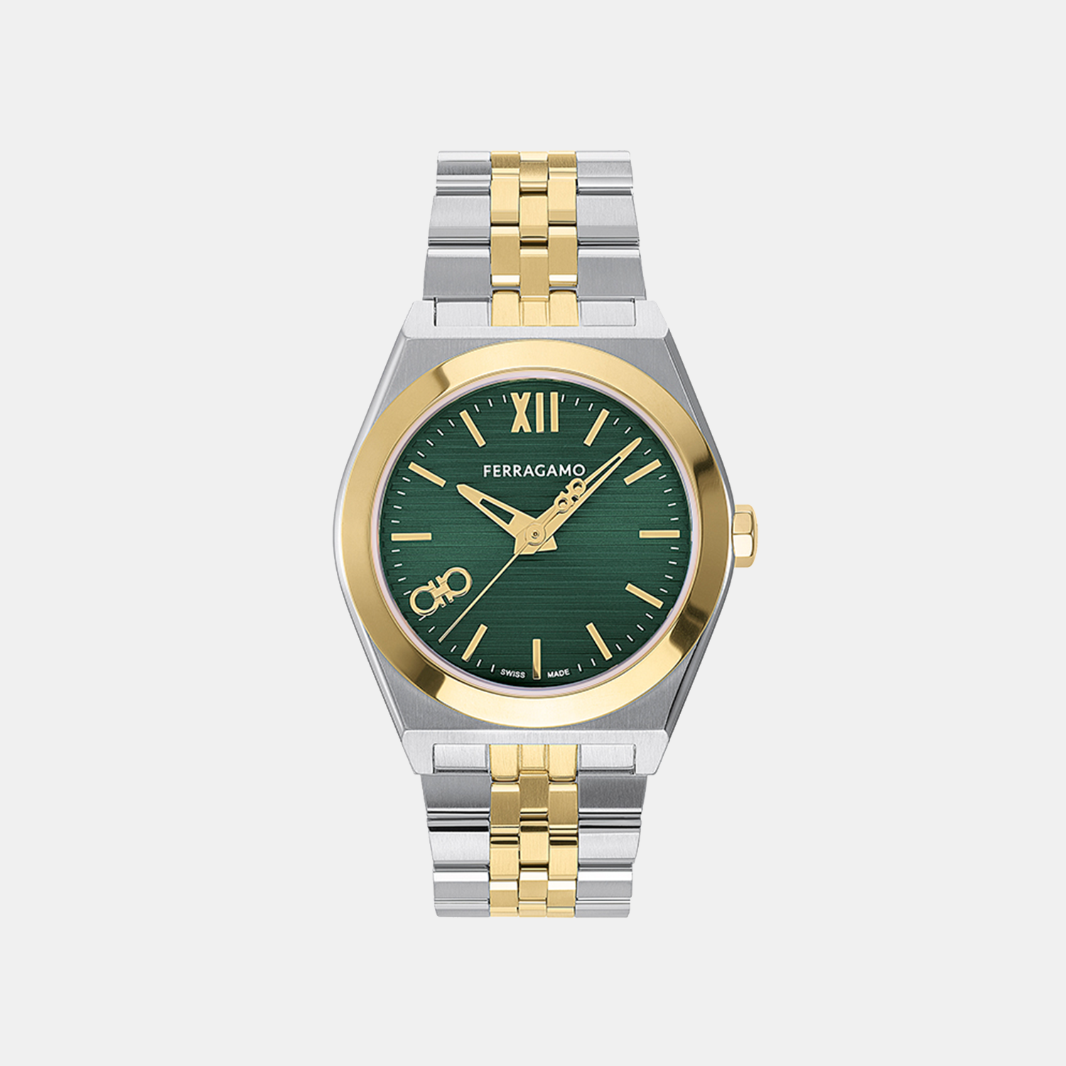 Ferragamo Round Green Analog watch