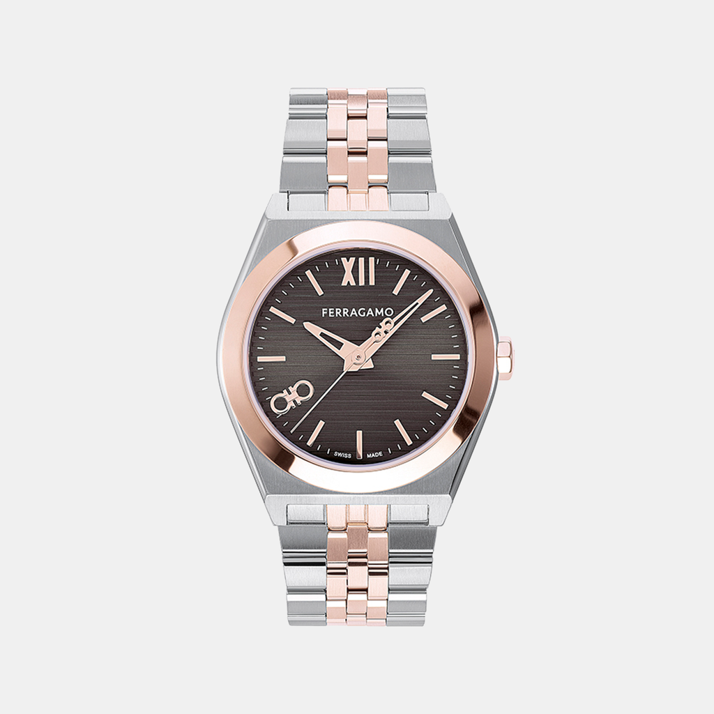 Ferragamo Round Black Analog watch