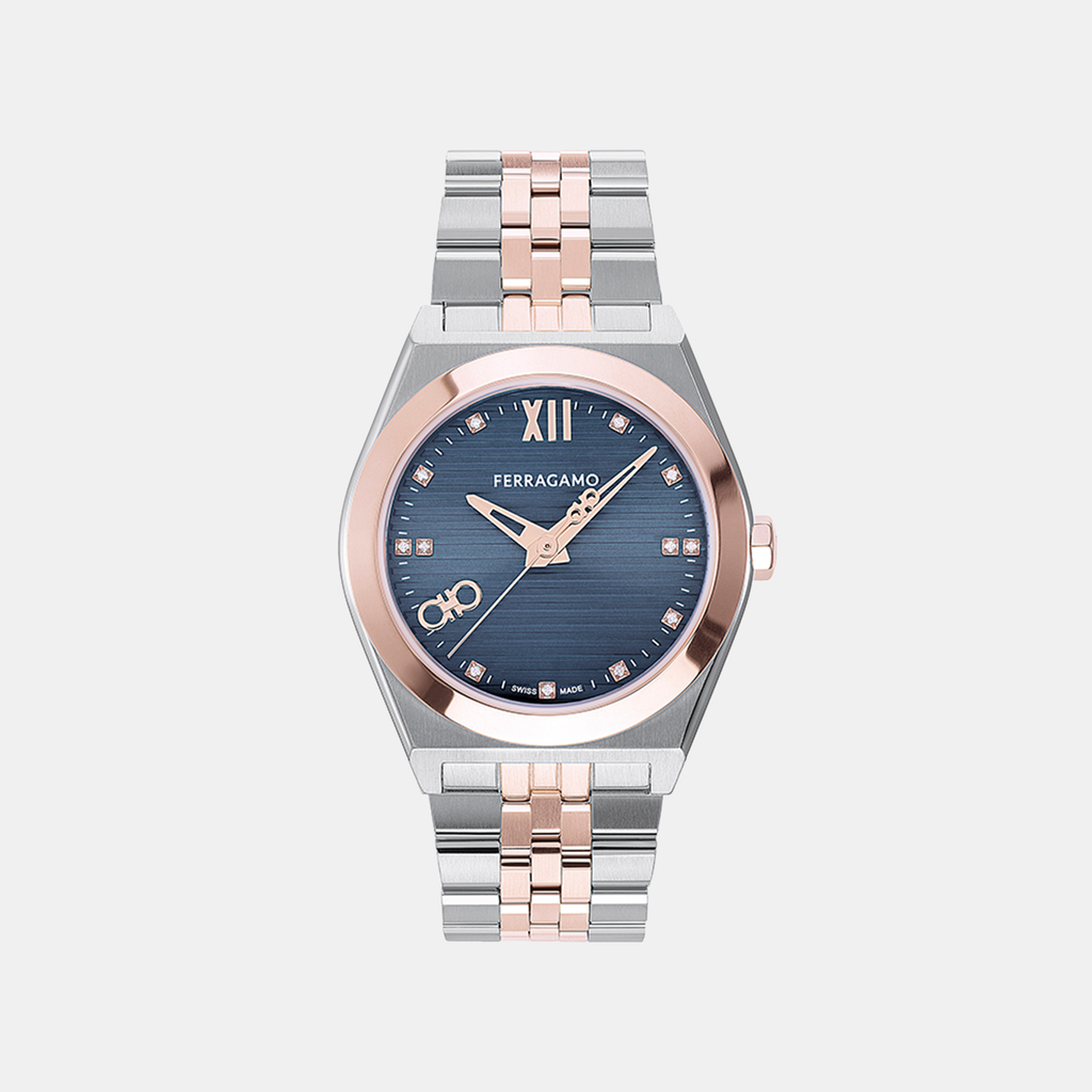 Ferragamo Round Blue Analog watch