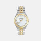 Ki-Vega New 40Mm Men Quartz Silver Dial Analog Stainless Steel Watch SFKI01324