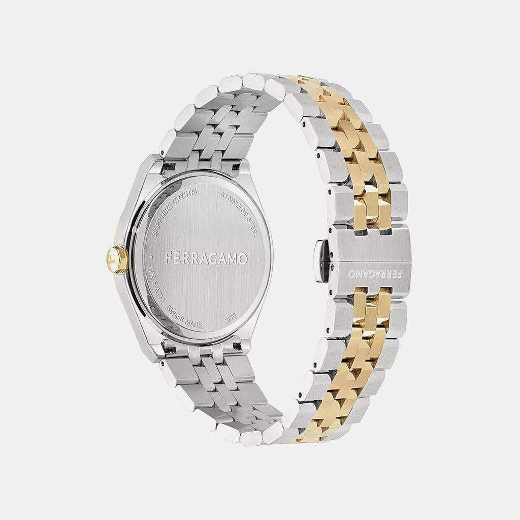 Ki-Vega New 40Mm Men Quartz Silver Dial Analog Stainless Steel Watch SFKI01324