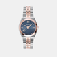 Women Quartz Blue Dial Analog Stainless Steel Watch SFKJ00824