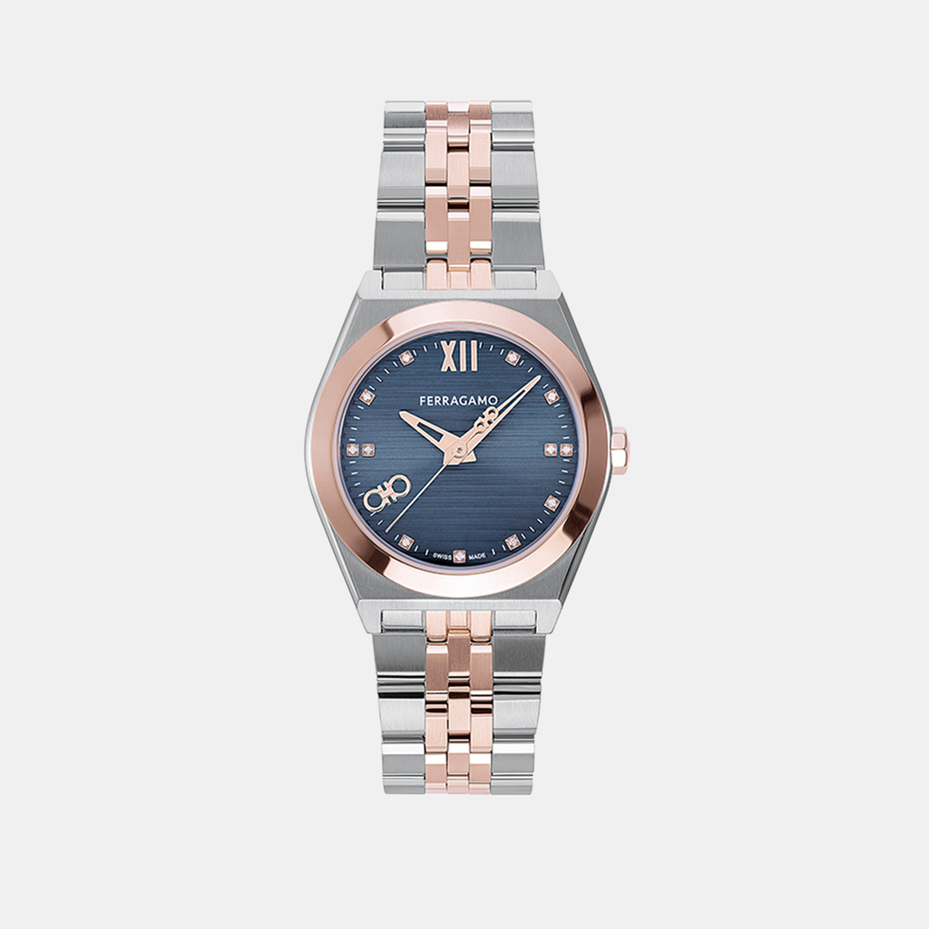 Ferragamo Round Blue Analog watch