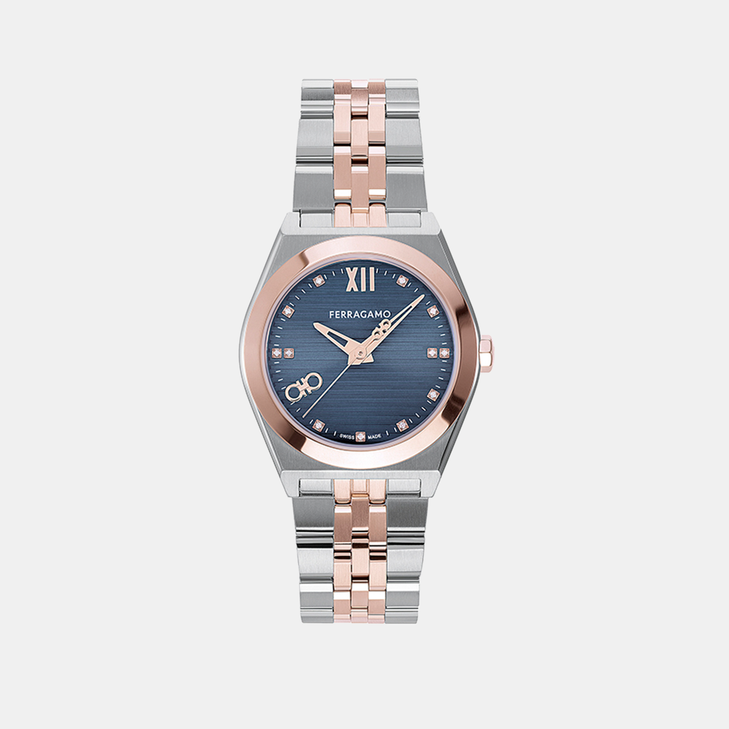 Ferragamo Round Blue Analog watch
