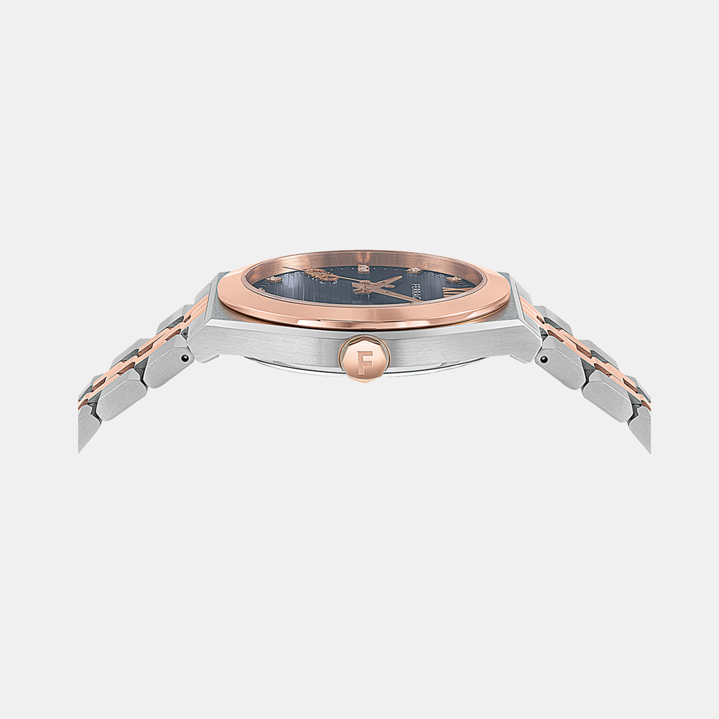 Ferragamo Women Round Blue watch