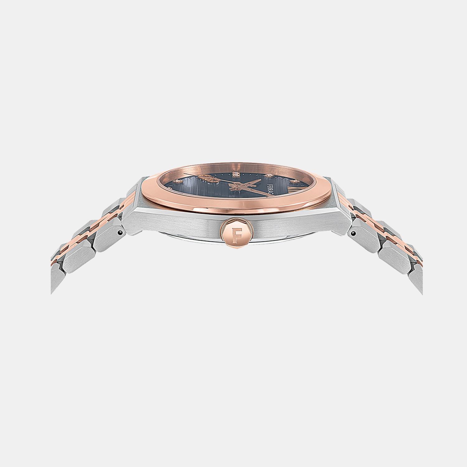 Ferragamo Women Round Blue watch