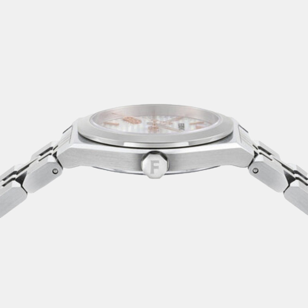 Vega Women Quartz Mother Of Pearl Dial Analog Stainless Steel Watch SFKJ00924