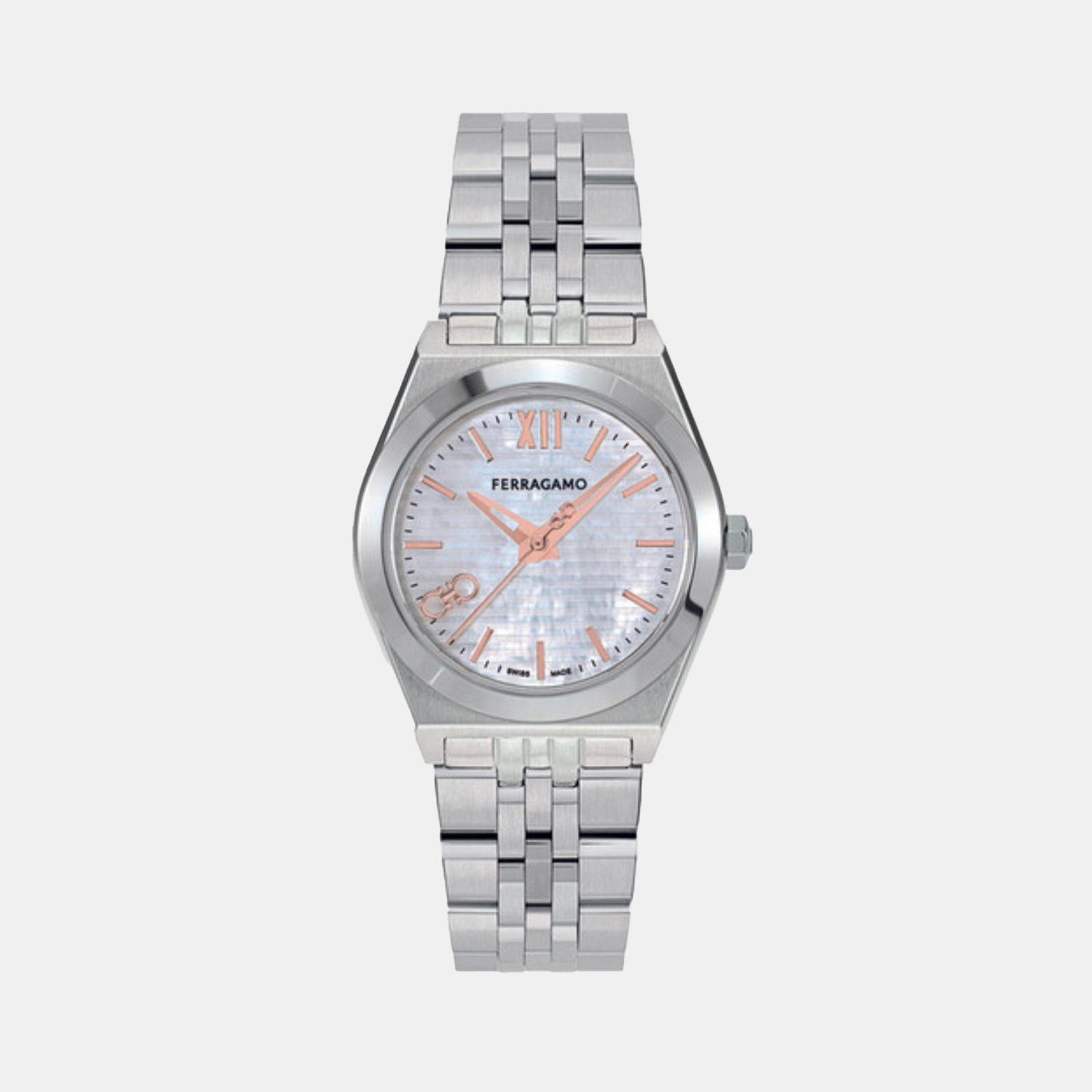 Vega Women Quartz Mother Of Pearl Dial Analog Stainless Steel Watch SFKJ00924