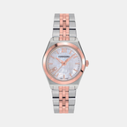 Vega Women Quartz Mother Of Pearl Dial Analog Stainless Steel Watch SFKJ01124