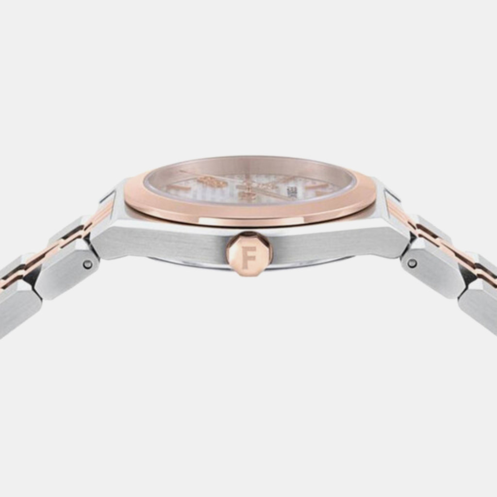 Vega Women Quartz Mother Of Pearl Dial Analog Stainless Steel Watch SFKJ01124