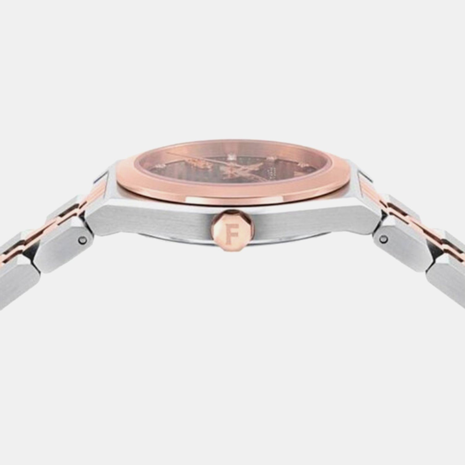 Women Quartz Brown Dial Analog Stainless Steel Watch SFKJ01224