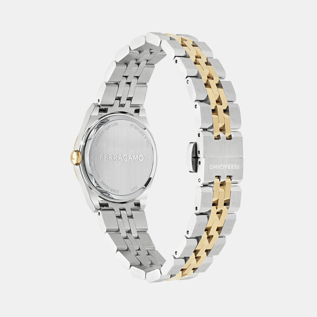 Women Quartz Brown Dial Analog Stainless Steel Watch SFKJ01324