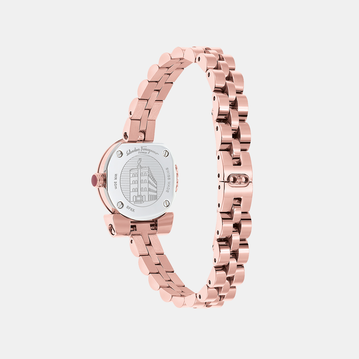 Ferragamo Women Round Black watch