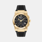 Ferragamo Round Black Chronograph watch