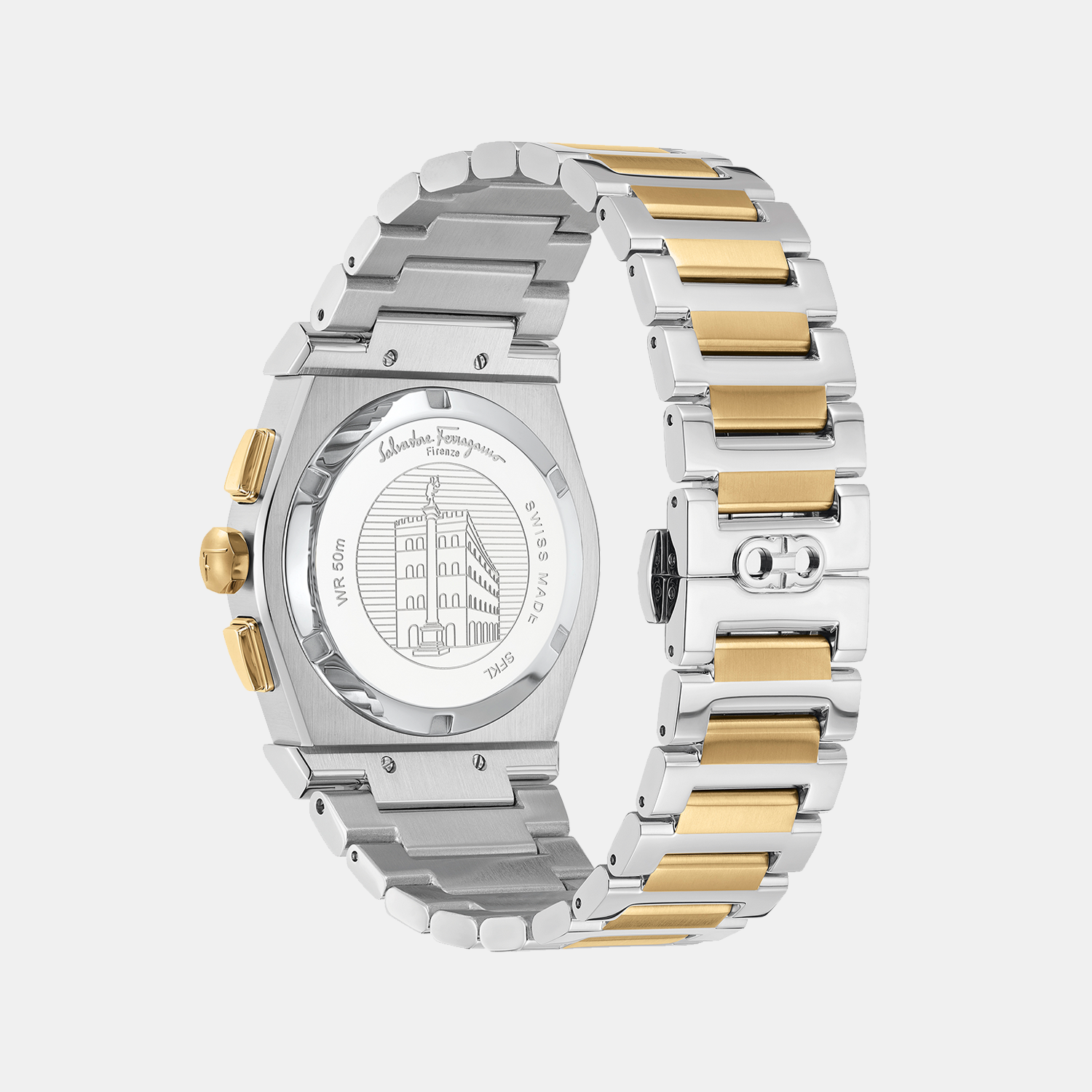 Ferragamo Women Round Two Tone watch