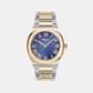 Women Quartz MOP Navy Dial Analog Stainless Steel Watch SFKS00123