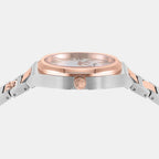 Ks-Ferragamo Elliptical 3 Women Quartz Mother Of Pearl Dial Analog Stainless Steel Watch SFKS00223
