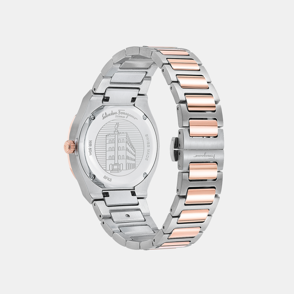 Ferragamo Women Geometric White Mother Of Pearl watch