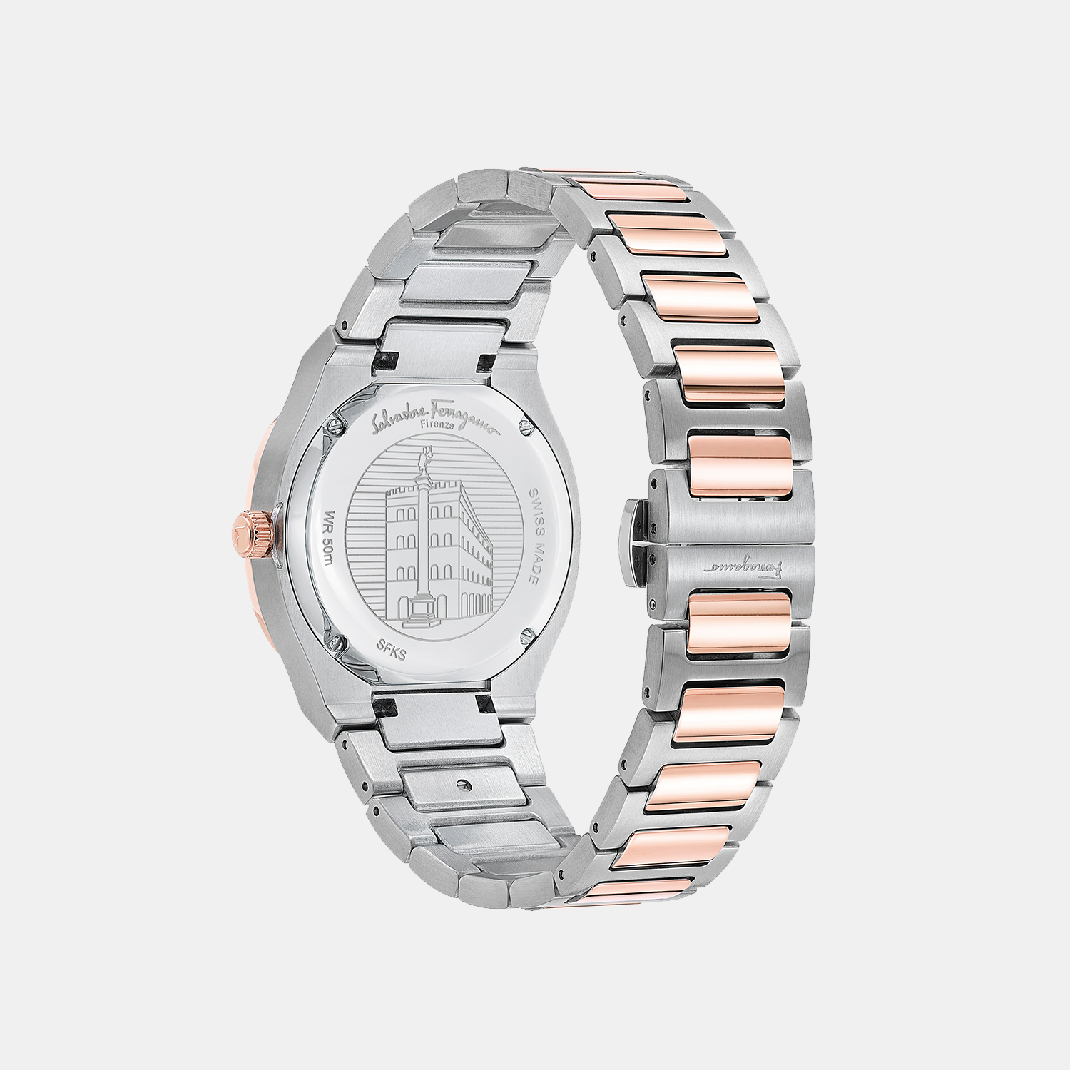 Ferragamo Women Geometric White Mother Of Pearl watch