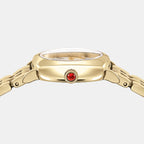 Women Quartz White Dial Analog Stainless Steel Watch SFKU00623