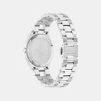 Kv-Vega Upper East 40Mm-F Men Quartz Silver Dial Analog Stainless Steel Watch SFKV00123