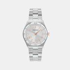 Ferragamo Round Silver Analog watch