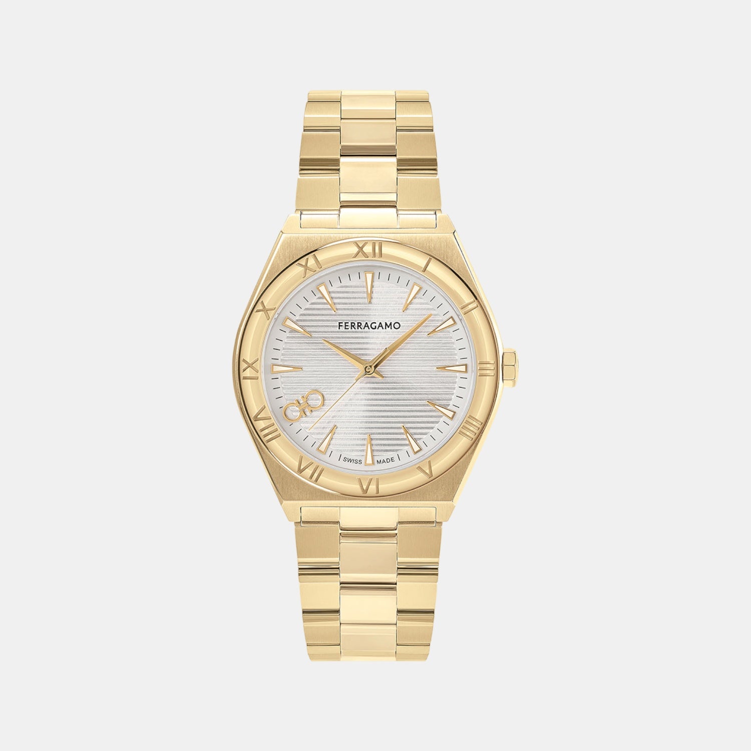 Kv-Vega Upper East 40Mm-F Men Quartz Silver Dial Analog Stainless Steel Watch SFKV00323