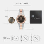 Kv-Vega Upper East 40Mm-F Men Quartz Brown Dial Analog Stainless Steel Watch SFKV00423