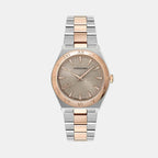 Men Quartz Grey Dial Analog Stainless Steel Watch SFKV00725