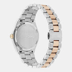 Men Quartz Grey Dial Analog Stainless Steel Watch SFKV00725