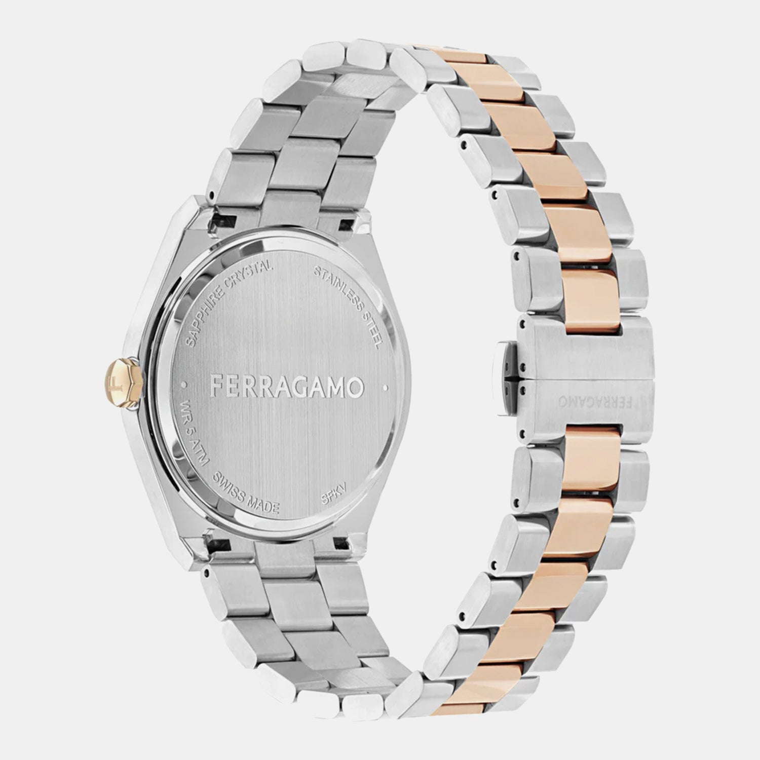 Men Quartz Grey Dial Analog Stainless Steel Watch SFKV00725