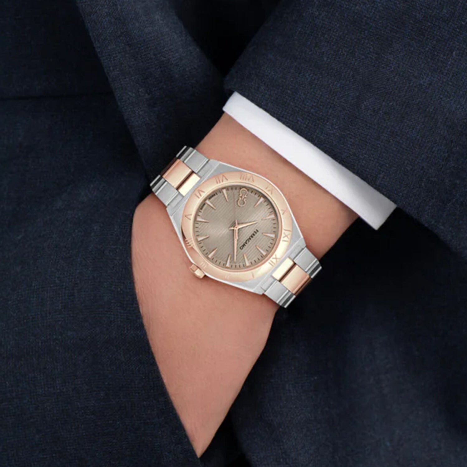 Men Quartz Grey Dial Analog Stainless Steel Watch SFKV00725