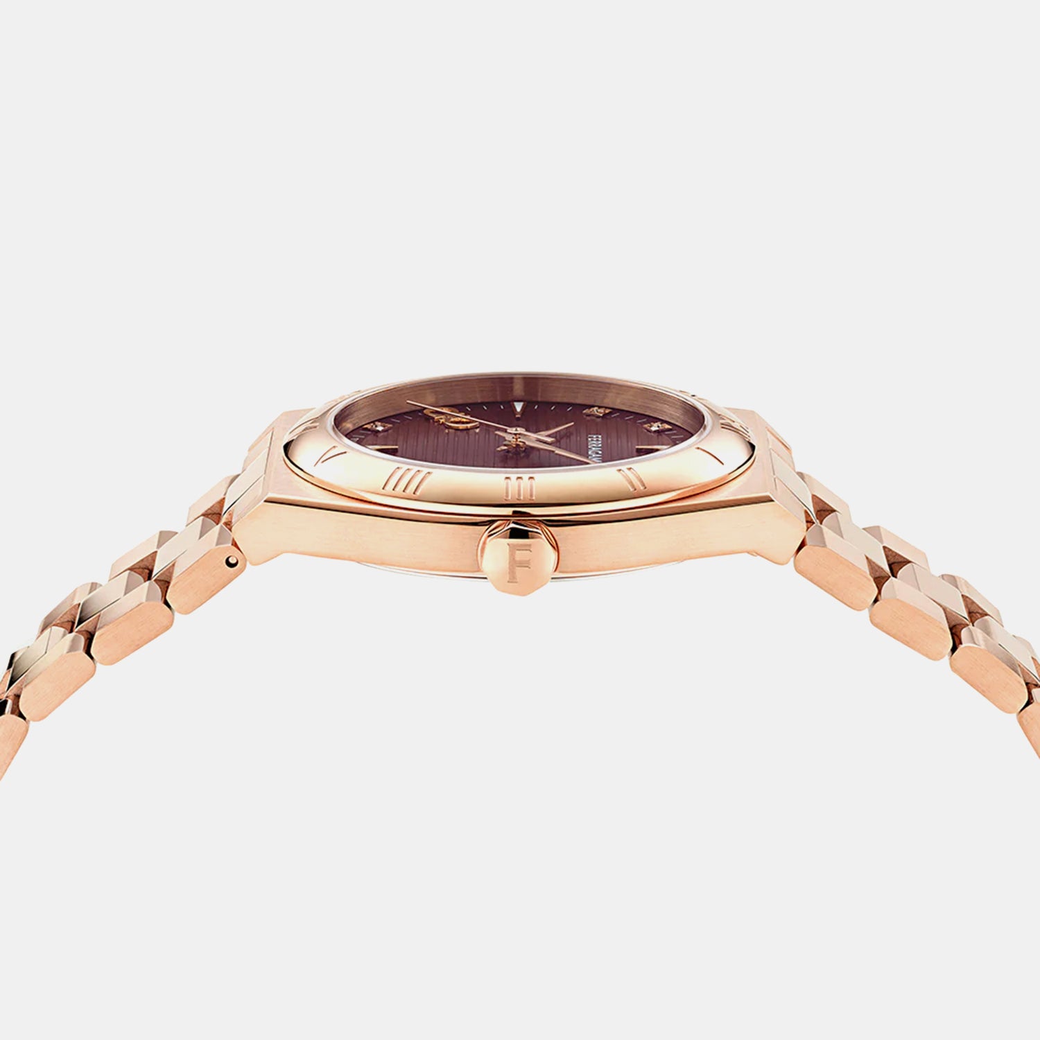 Kv-Vega Upper East 40Mm-F Men Quartz Burgundy Dial Analog Stainless Steel Watch SFKV00825