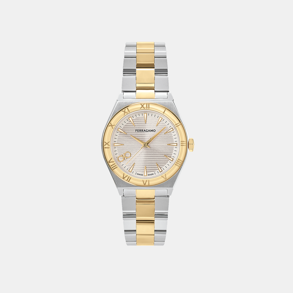 Ferragamo Round Silver Analog watch