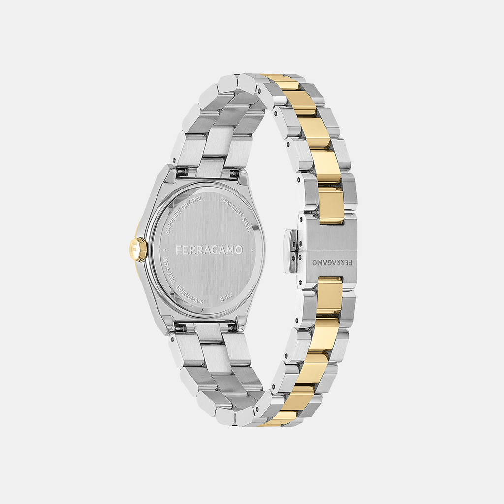 Ferragamo Women Round Silver watch