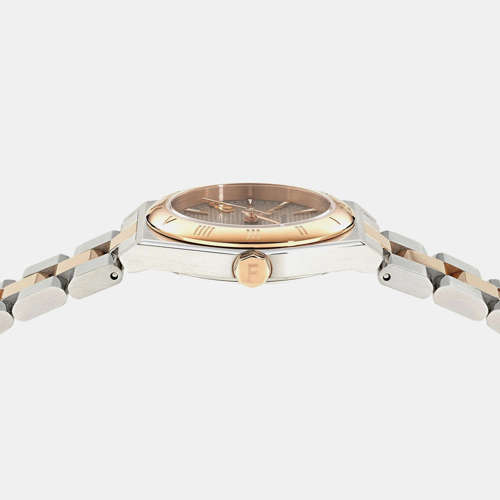 Ky-Vega Upper East 28Mm-F Women Quartz Grey Dial Analog Stainless Steel Watch SFKY00725