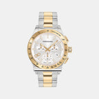Kz-1927 Chrono 42Mm-Fw Men Quartz Silver Dial Chronograph Stainless Steel Watch SFKZ00523