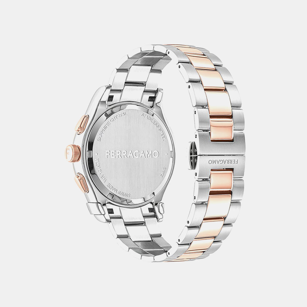 Kz-1927 Chrono 42Mm-Fw Men Quartz Multicolour Dial Chronograph Stainless Steel Watch SFKZ00623