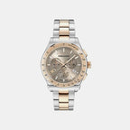 Kz-1927 Men Quartz Grey Dial Chronograph Stainless Steel Watch SFKZ01026