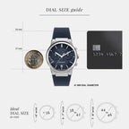 Me-Ferragamo Sapphire Chr Men Quartz Blue Dial Chronograph Silicone Watch SFME00923