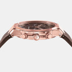 Me-Ferragamo Sapphire Chr Men Quartz Brown Dial Chronograph Stainless Steel Watch SFME01023
