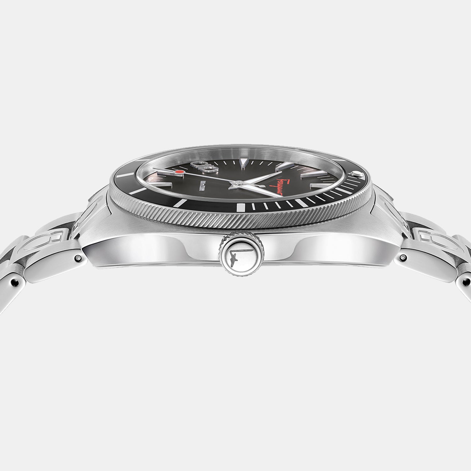 Men Quartz Black Dial Analog Stainless Steel Watch SFMG00121