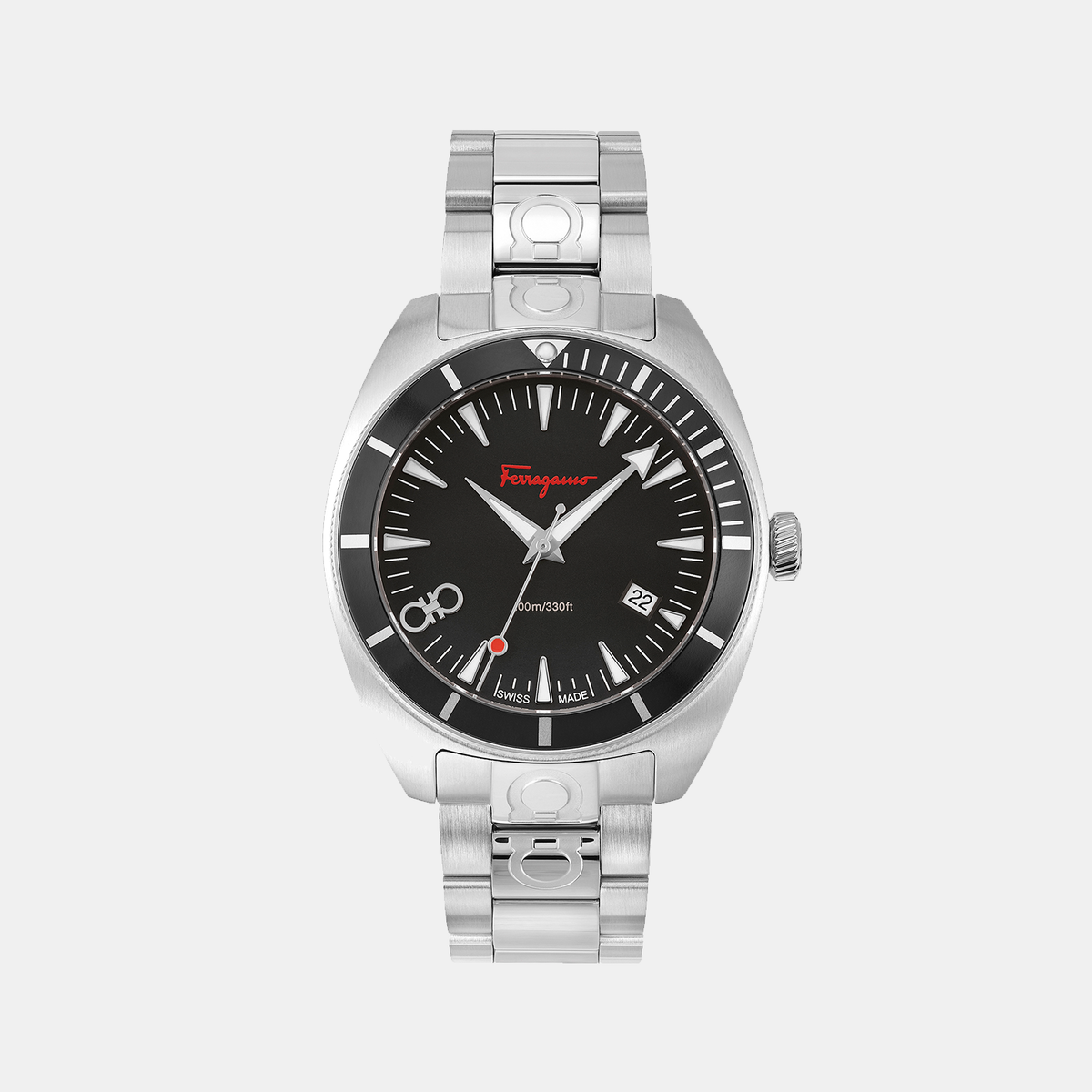 Ferragamo Round Black Analog watch