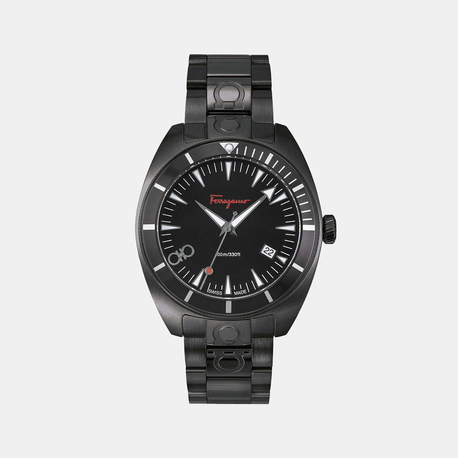 Ferragamo Geometric Black Analog watch