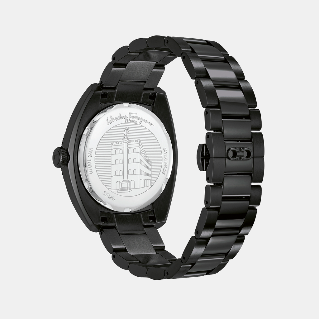 Ferragamo Men Geometric Black watch