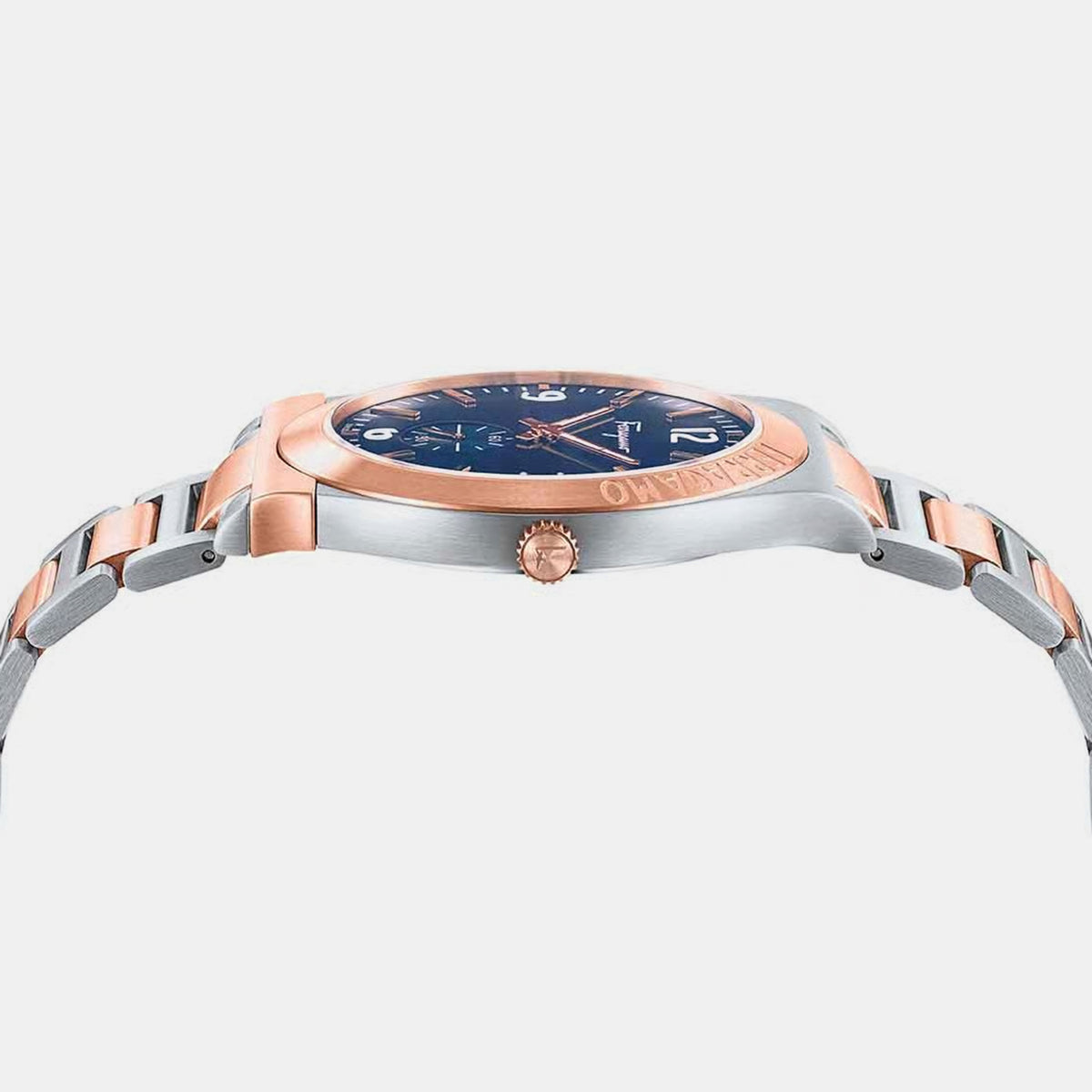 Gancini Men Quartz Blue Dial Multi-function Stainless Steel Watch SFML00322